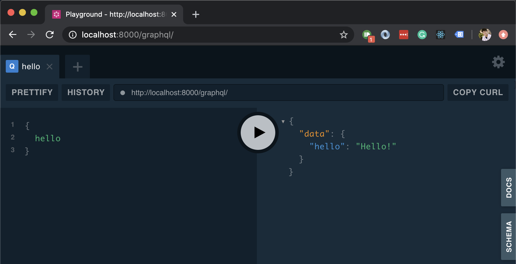 graphql playground image